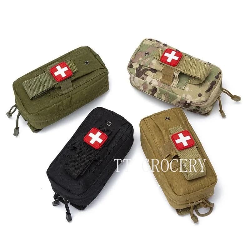 Custodia medica tattica MOLLE Rip-Away EMT Custodia di pronto soccorso IFAK Kit trauma Borsa di sopravvivenza per trasporto quotidiano Include toppa incrociata