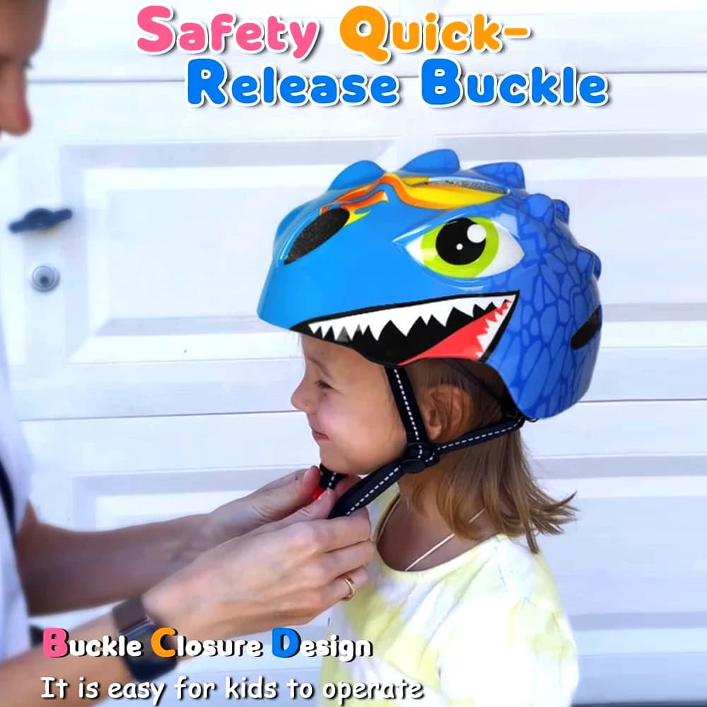 1PCS Toddler Kids Bike Helmet Lightweight 3D Children Bicycle Helmet for Boys and Girls Age 3-8 for Multi-Sport Scooter Cycling