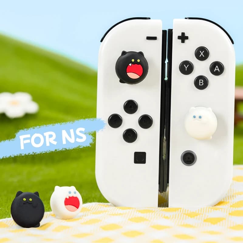 Bobo Cat Silicone Thumb Stick Grip Cap Copertura protettiva per Switch 2/oled NS Lite Joy-con Controller NS2 Custodia protettiva