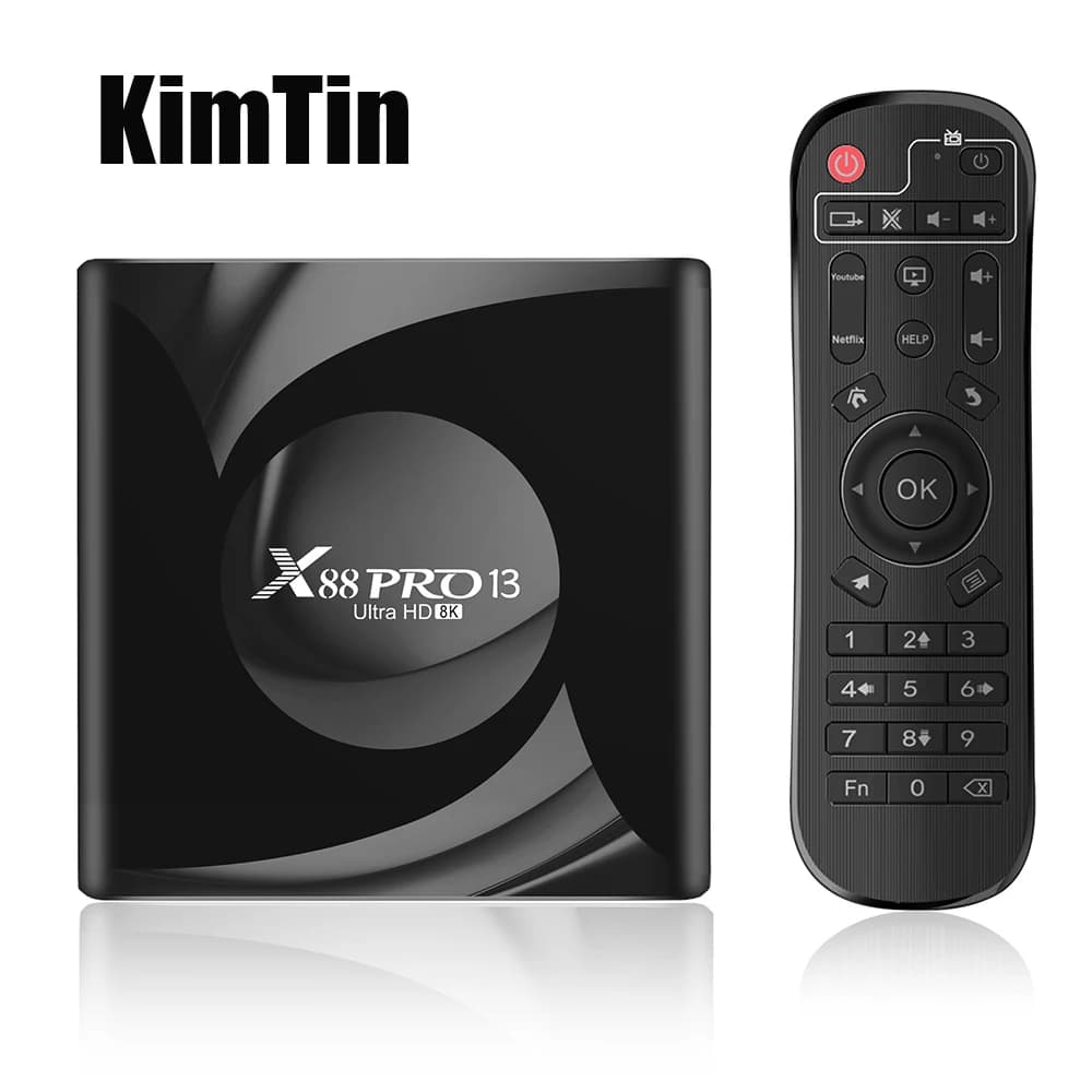 X88 Pro 13 4GB 64GB 32GB Smart Android TV BOX Rk3528 Quad Core TB BOX 4K 60tps 2.4G 5G WiFi 2G 16G lettore multimediale TX2 Set Top Box