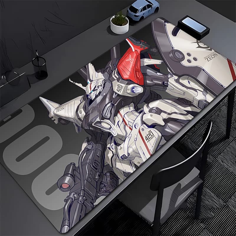 Tappetino per mouse anime di tendenza, per computer da gioco, M-mechanical Warrior G-gundam, accessori gaming, tappetino per tastiera Varmilo, mousepad