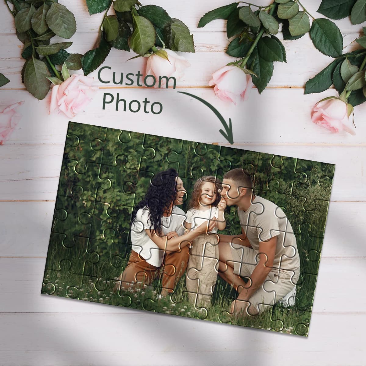 35/150/300/500/1000 pezzi Immagine personalizzata Puzzle di decompressione personalizzati Regali commemorativi