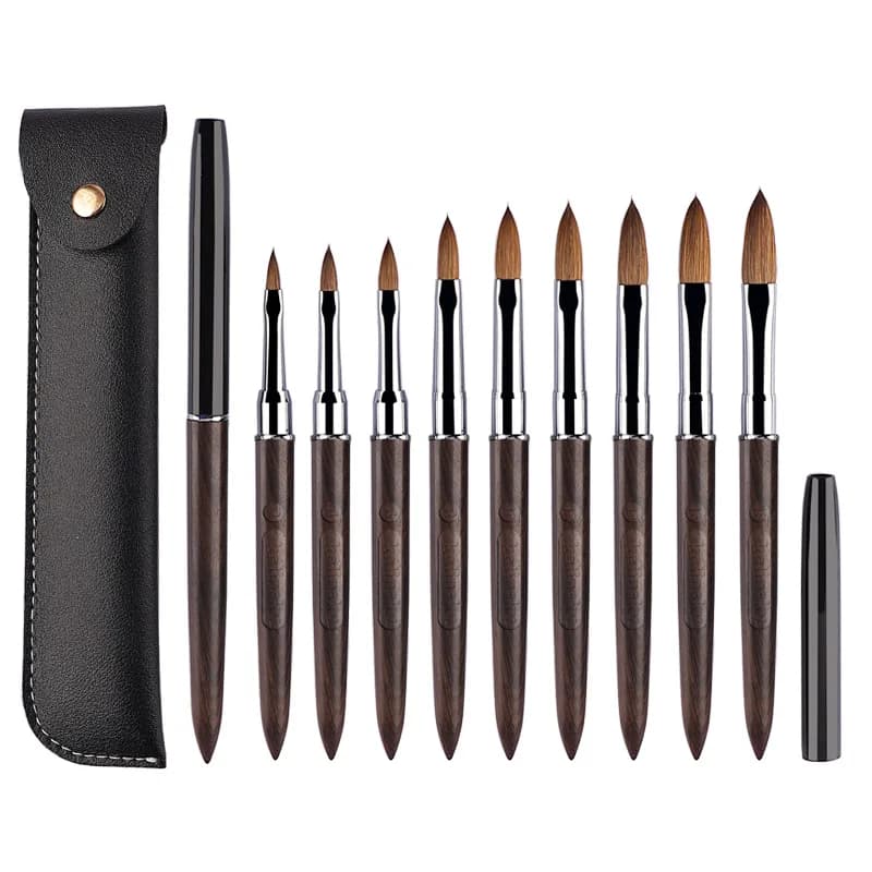 1Pc Kolinsky Nail Art Brush acrilico UV Gel Extension Pen smalto per unghie pittura pennello da disegno pennello per Nail Art per strumento Manicure