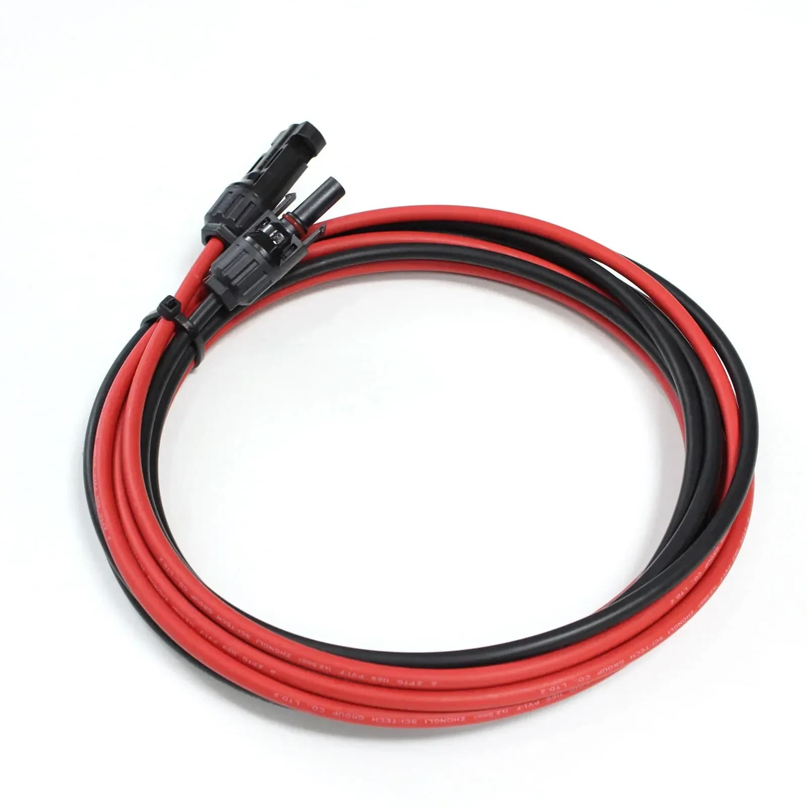 Cavo fotovoltaico per pannello solare nero/rosso con grado di 2,5 mm2 4 mm2 con connettore impermeabile per sistema di energia solare