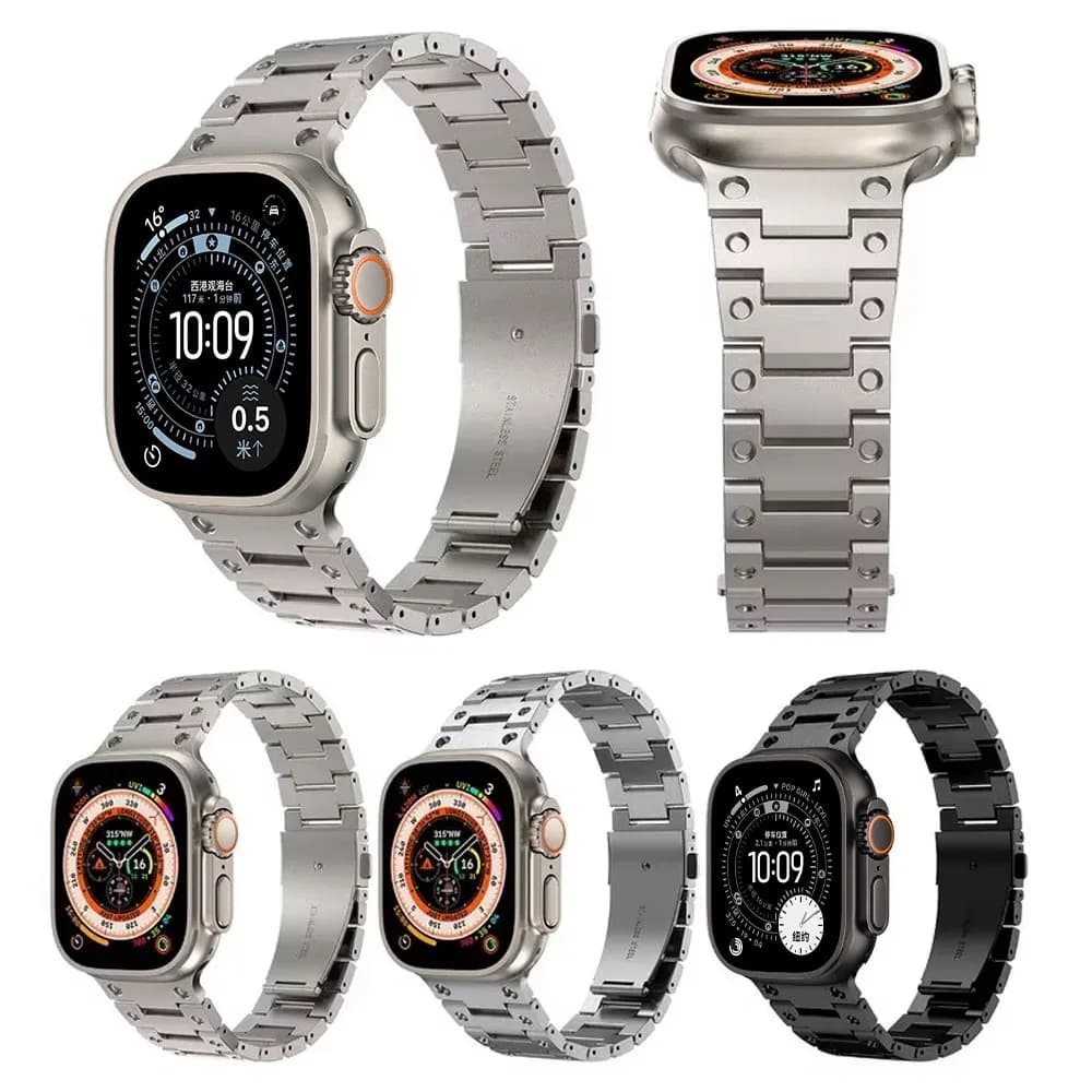 Cinturino in metallo per cinturino Apple Watch Ultra 49mm 11 10 9 8 7 45mm 46mm Bracciale in acciaio inossidabile cinturino iWatch 6 5 4 SE 44mm Correa