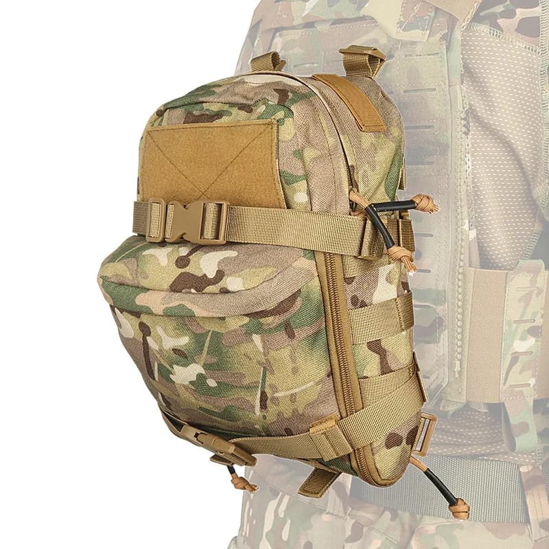 Tactical Hydration Bag Outdoor First Aid Kit Mini Back Panel Water Bag Bladder Carrier Zipper Pouch Outdoor Hunting Bag Nylon