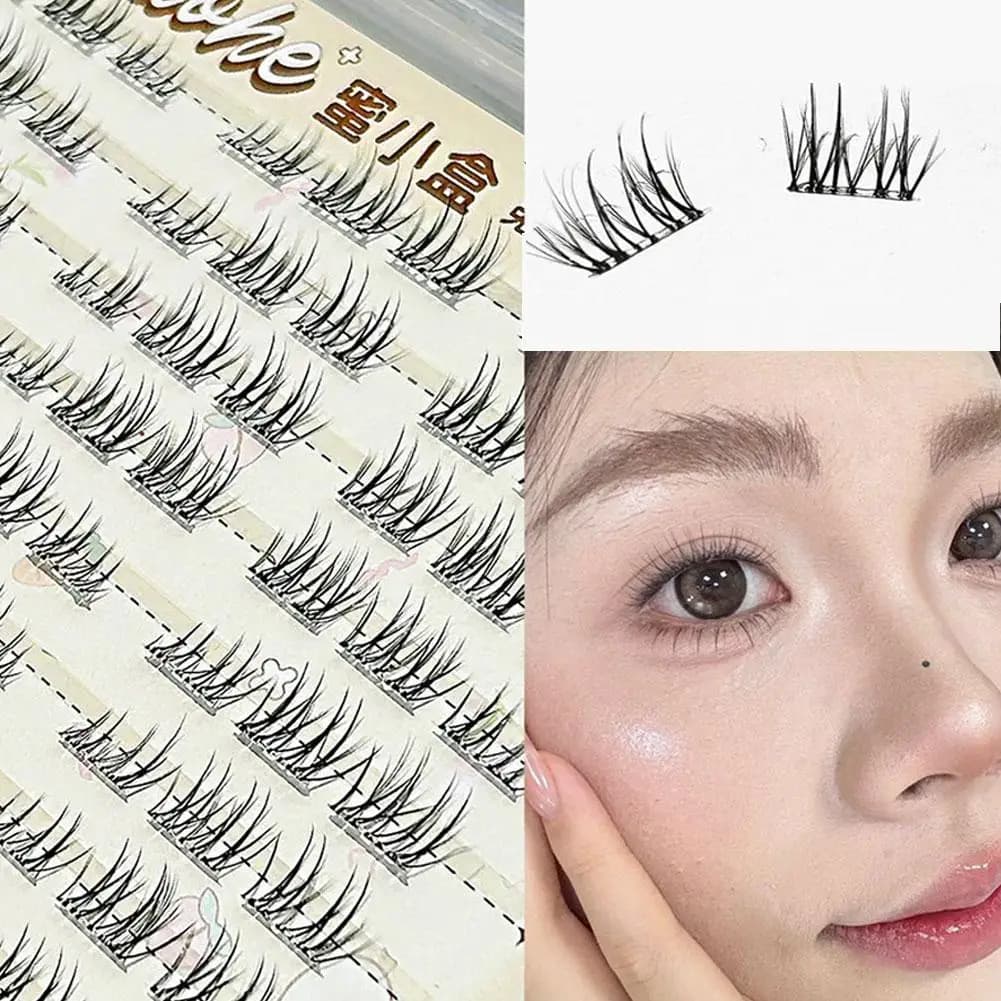 Invisible Magnetic Fins without glue, in Synthetic Fiber Soft, Mented Grey, Natural with Curve C, for Beginners and Daily Use