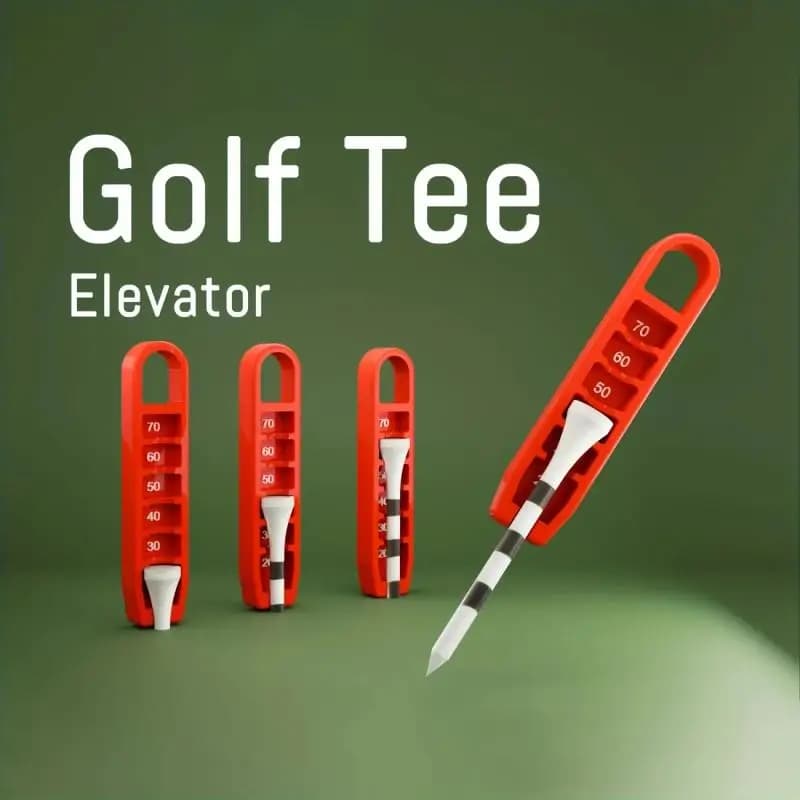 1 Pezzo Misuratore di Altezza Regolabile per Tee da Golf, Elevatore per Tee, Strumento Portatile per l'Allenamento, Perfetto per un Posizionamento Preciso, Accessorio per Golf