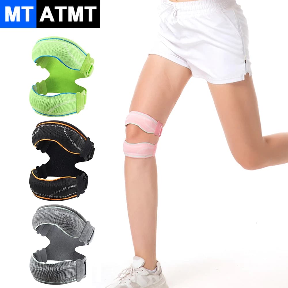 1PCS Knee Brace – Supporto per ginocchio regolabile con compressione e cinturino per la rotula – Ginocchiera traspirante per uomo e donna