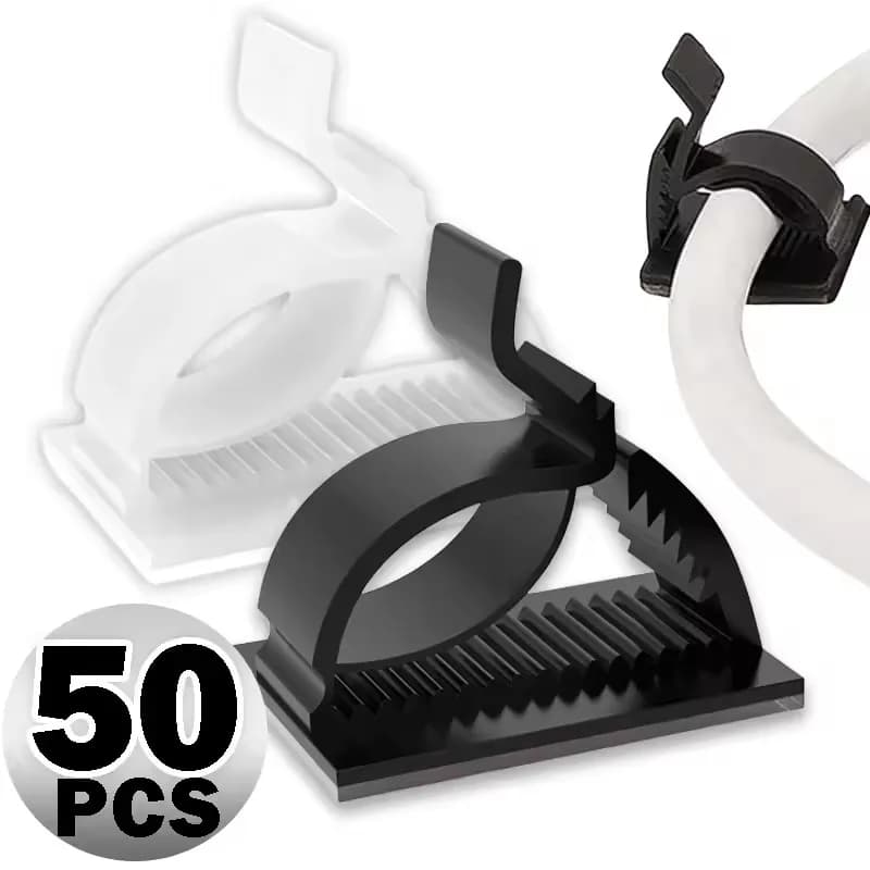 50/20/10PCS Auto Adesivo Gestione dei cavi Organizzatore Pinze Scrivania Regolabile Tidy Cavo di Filo Fissaggio Pinze di Fissaggio Per L'Home Office