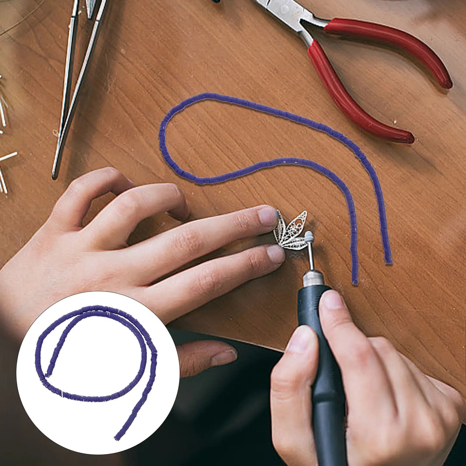 Perline distanziatrici in argilla polimerica colorate, sicure e infrangibili per gioielli fai da te, braccialetti, collane e accessori per la creazione di gioielli, perline sfuse