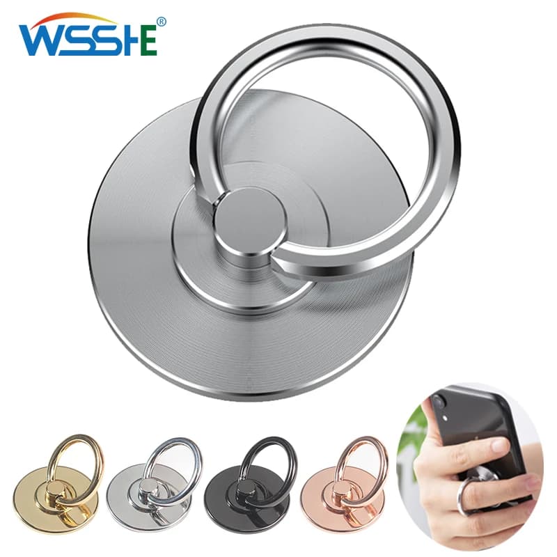 Supporto per impugnatura per telefono cellulare Anello da dito intero in acciaio inossidabile 304 Supporto per smartphone per IPhone 11 14pro Max Huawei Samsung Xiaomi