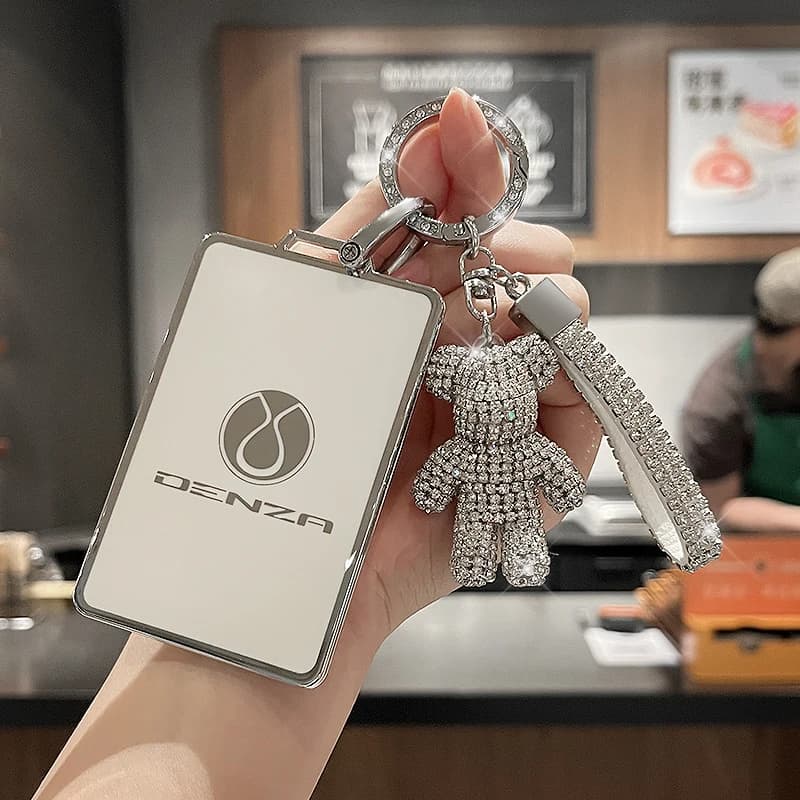 Per DENZA D9/N7N8/Dmi Copertina della carta chiave Custodia protettiva NFC Custodia con fibbia per auto Borsa per uomo e donna Strumenti di moda e fascia alta