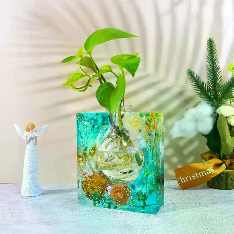 Epoxy silicone mold for base vase, DIY, for plant pots, trays, supports, molds for aquatic plants in resin, home decorations