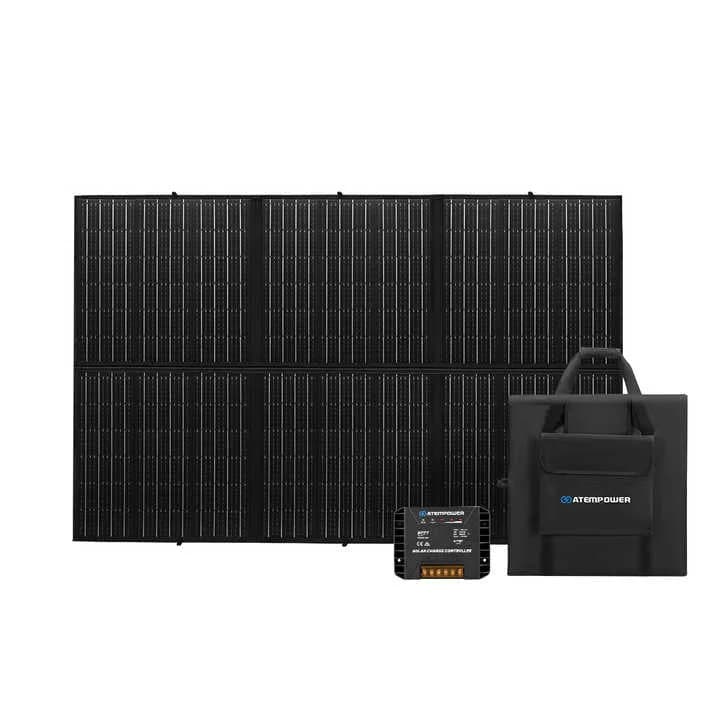 ATEM POWER 12V 300W Portable Folding Solar Panel Solar Blanket For Outdoor Camping