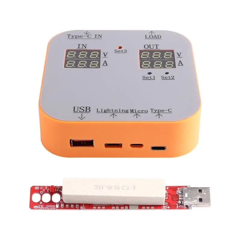 ABXF-Multi-Cable Tester 1-To-3 Charging Cable Tester Shared Power Bank Tester Type-C One To Three Wire Head Tester