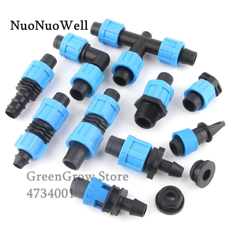 5 Pz/Lot 16 Millimeters Slitting Tape Connectors Water Company Energy Saving Irrigation System Garden Water Pipe Common Connector