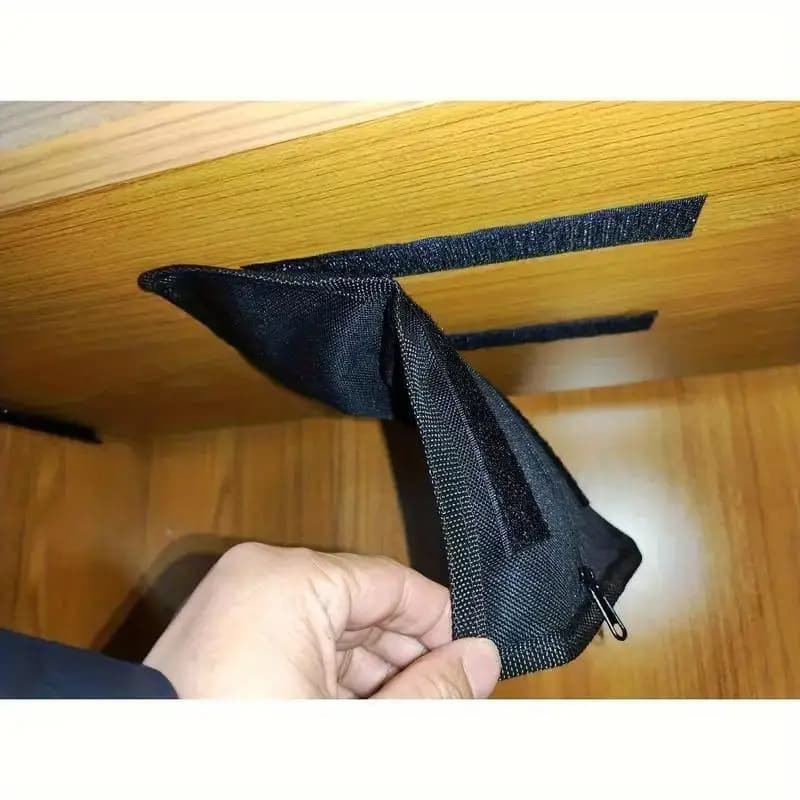 Portamonete semplice con cerniera, custodia nascosta per contanti, non facile da nascondere, cintura porta soldi, custodia per oggetti di valore personali