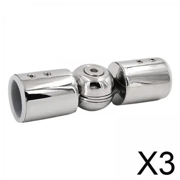 Connettore Angolare per Asta Tenda Resistente in Acciaio Inox, Giunto a Gomito Regolabile per Aste Tenda, Supporto per Finestre e Doccia