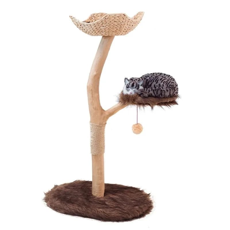 Cat Climbing Branch Solid Wood Climbing Frame Nest Tree Jumping Platform Toy Claw Grinding Rack