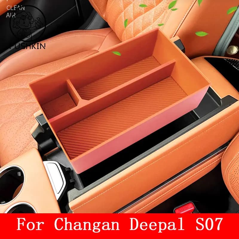 Per Changan Deepal S07 2025 2026 Auto Armest Scatola di Immagazzinaggio ABS Controllo Centrale Inferiore Organizzatore Vassoio Auto Stivaggio Tiyding Accessori