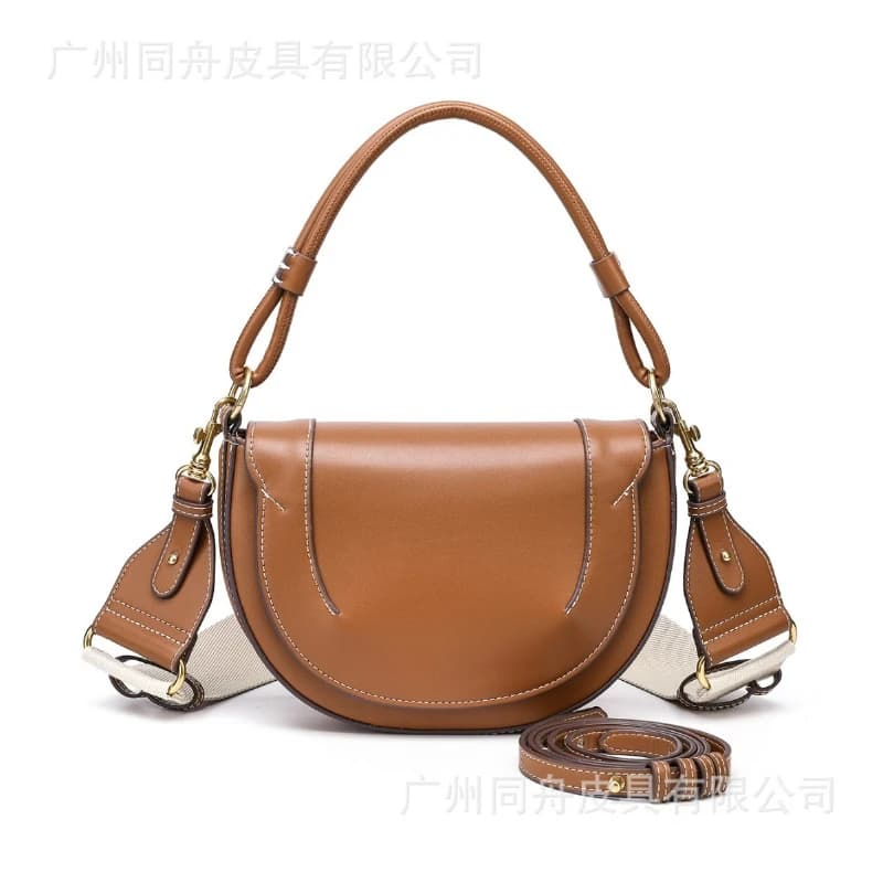 Cross-border Women Package 2025 New Style High-end Women Fashion Hand-held Shoulder Crossbody Bags Commuting Casual Saddle Bag