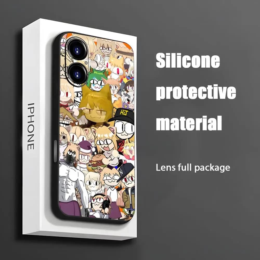 Fate Neco-Arc Anime Cool Phone Case For iPhone 17 16 15 14 13 12 11 X XR XS 8 Plus Mini Pro Max Soft black Shockproof Cover