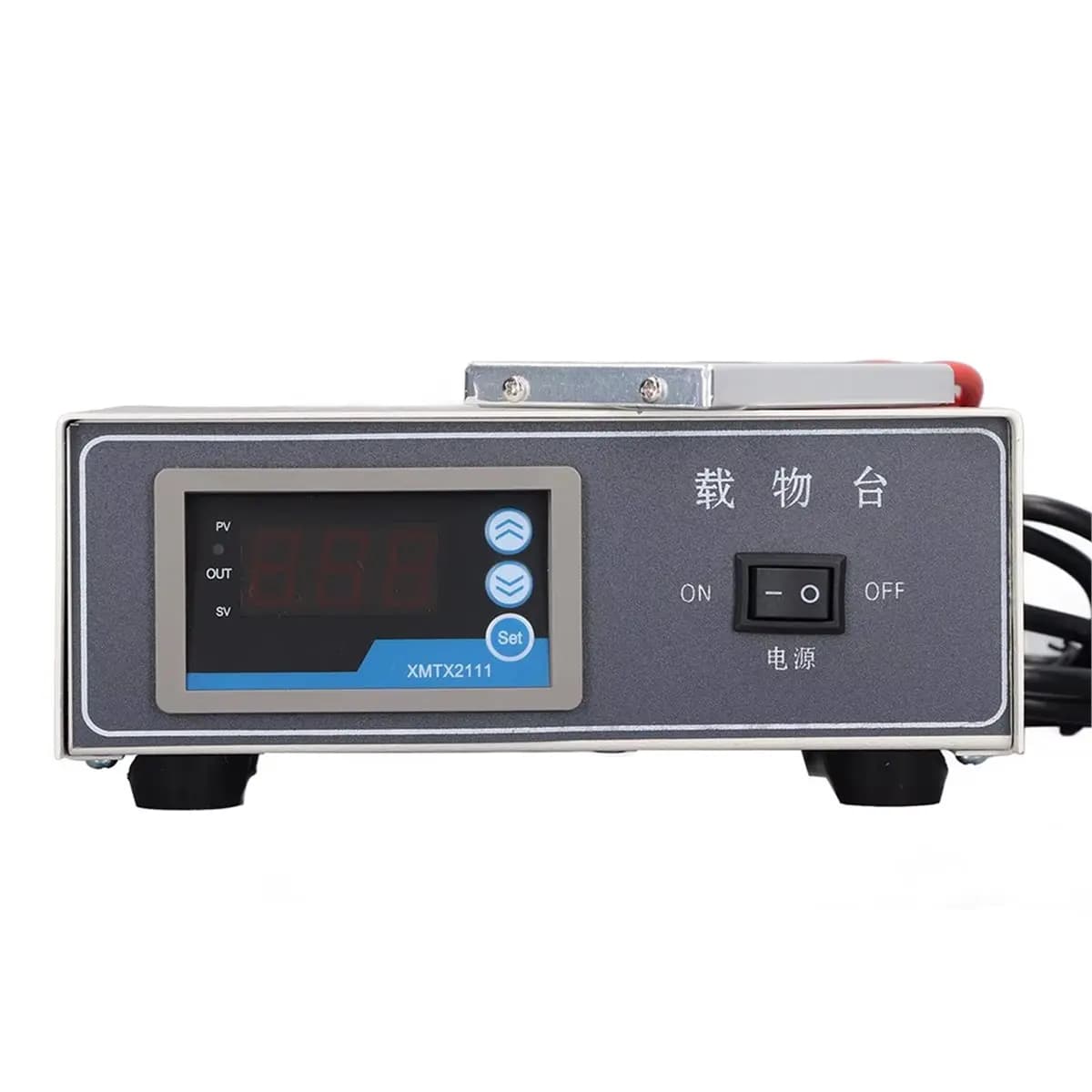 Tavolino di Controllo Temperatura per Microscopio 220V, Attrezzatura Digitale a Temperatura Costante per Inseminazione Artificiale Animale