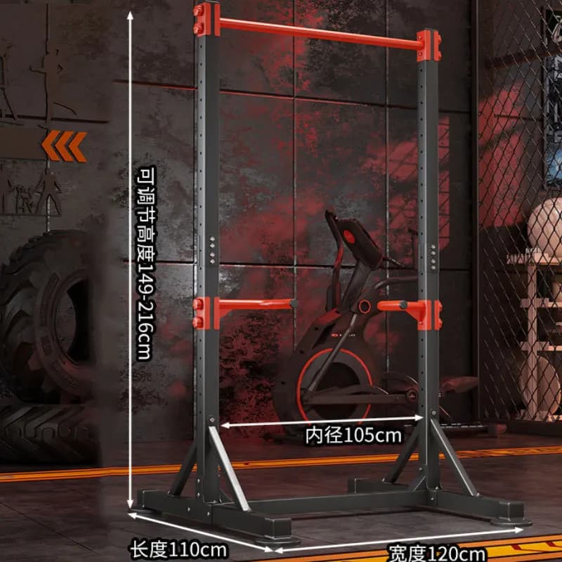Indoor Adjustable Pull-up Horizontal Bar Home UseModern Commercial Gym Body Building Squat Power Rack