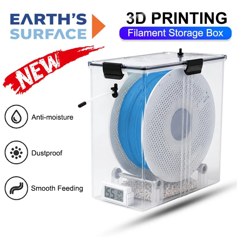 Scatola Universale per Filamenti di Stampanti 3D, Essiccatore ad Aria Calda, Contenitore Resistente all'Umidità per Conservazione Filamenti e Materiali di Stampa