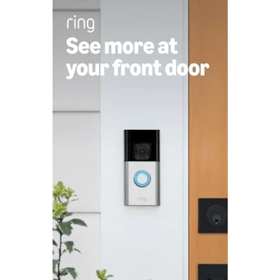 Campanello Ring Battery Plus Come Nuovo per Sicurezza Domestica o Aziendale con Video HD+, Rilevamento del Movimento, Avvisi e Comunicazione Bidirezionale