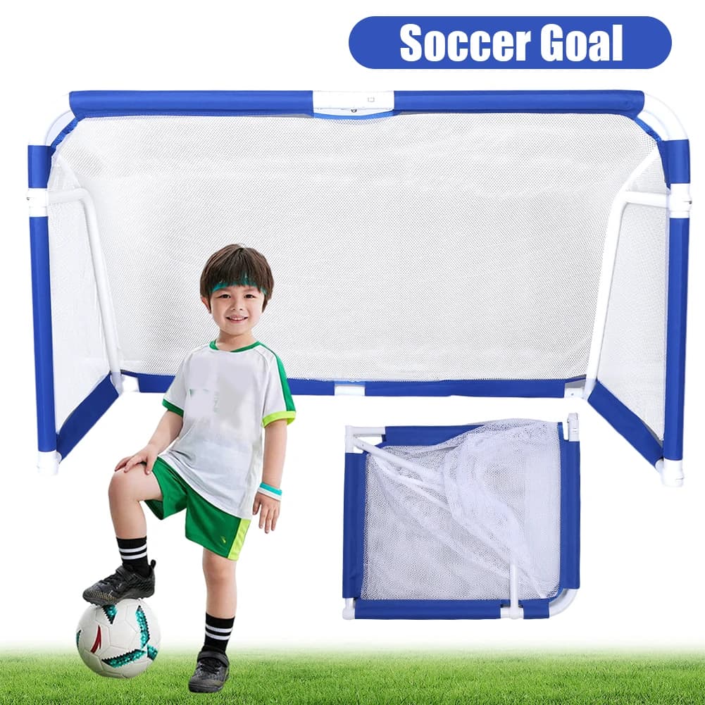 Portable Football Door Foldable for Kids and Boys, Open Training Football Network