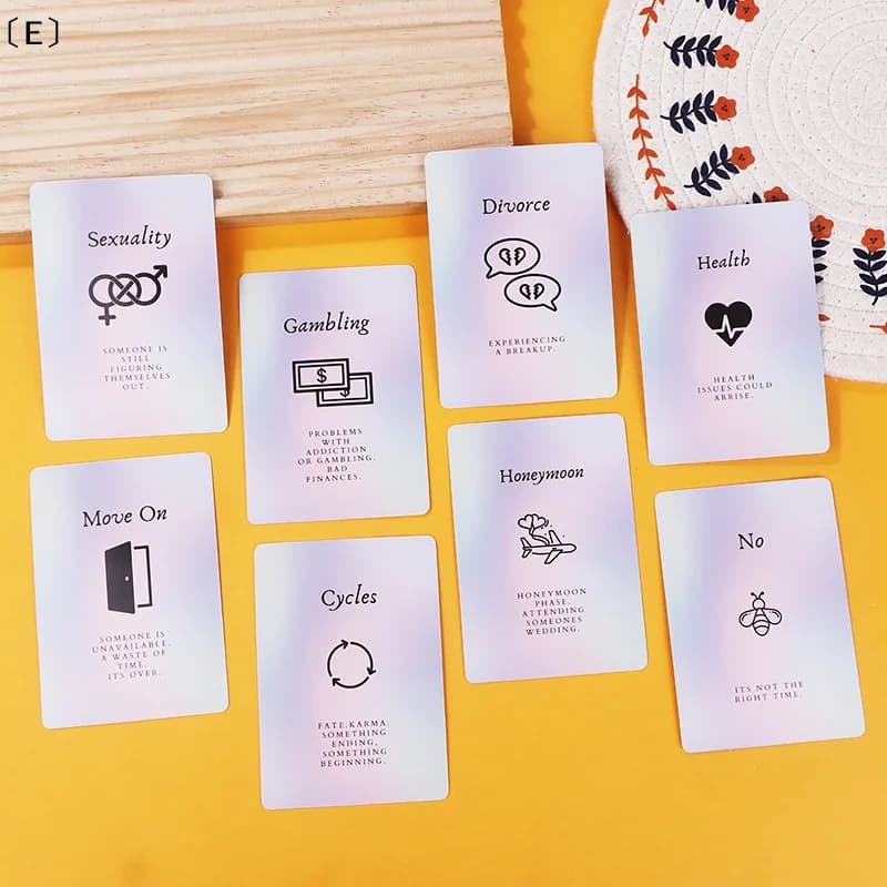 〔E〕Carte Oracle Cosmic Insights, un mazzo di 41 carte per la chiarezza nella vita quotidiana, versione inglese 10,5*7,5 cm, carte per divinazione e profezia del destino