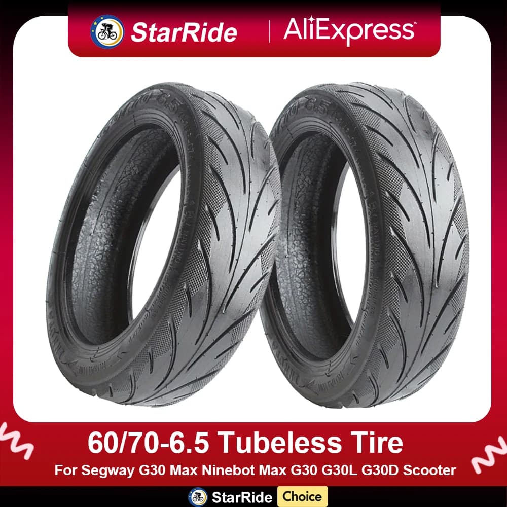 (1/2Pcs) 60/70-6.5 Tubeless Tire for Ninebot G30 Max/G30/G30D/G30LP Mobility Electric Scooter Front and Rear Tire Wheel Parts