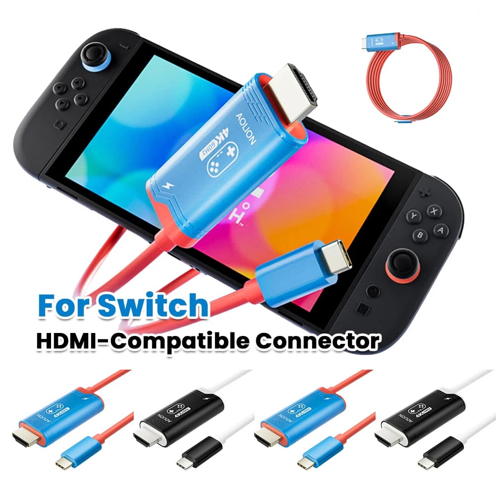 2M 4K 60/144HZ Connettore compatibile HDMI Tipo universale C a HDMI Adattatore compatibile Console di gioco TV Docking station per Switch