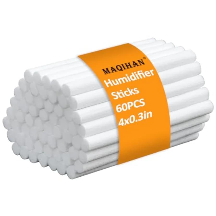 0 Pezzi Ricambio Filtro a Bastoncino per Umidificatore - Bastoncini Filtranti in Cotone di Ricambio per Diffusore Umidificatore Portatile Piccolo in Bianco Ideale per