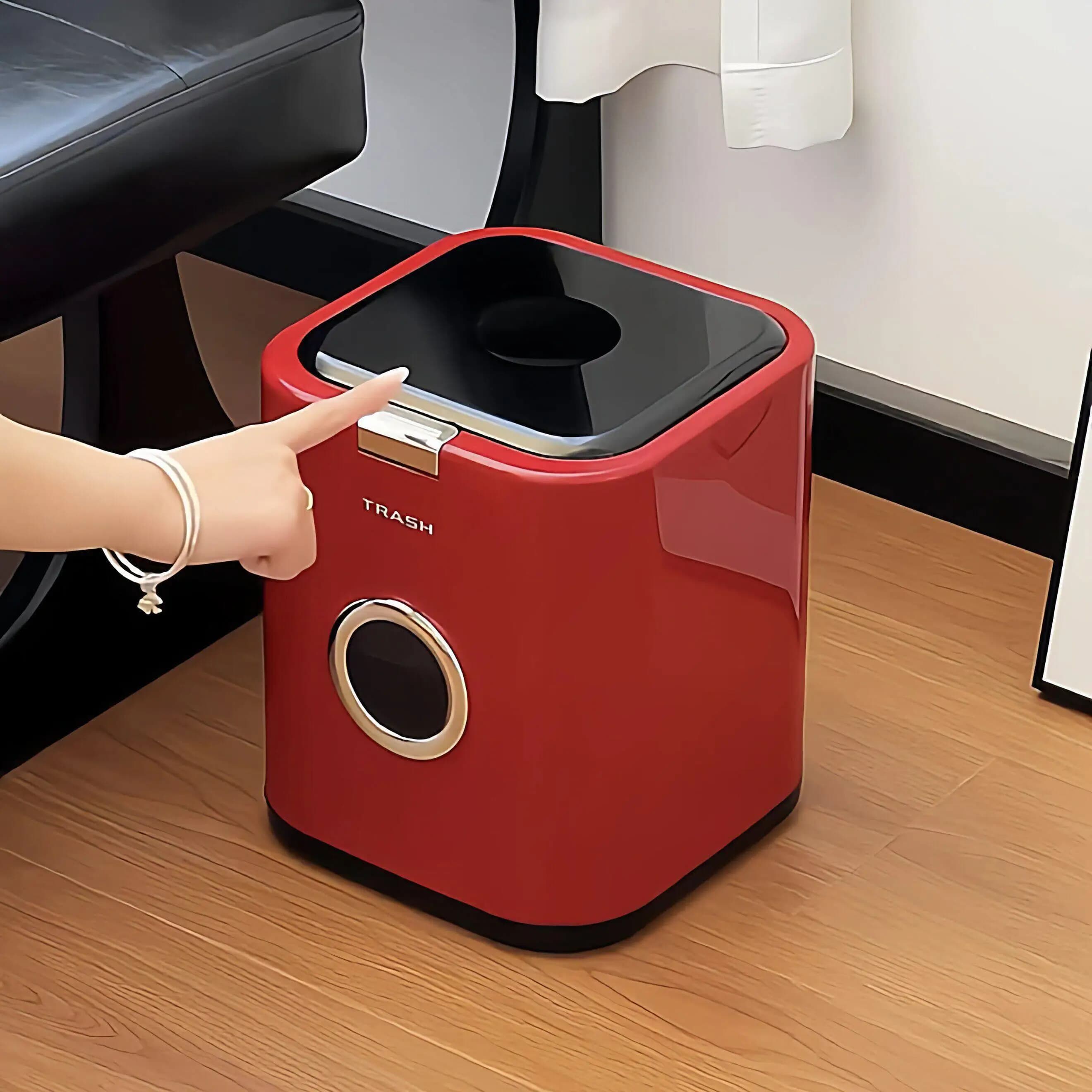 Large Capacity Household Trash Can Press Type Waste Storage Bucket Sanitary Multi-Function Mobile Garbage Can Paper Basket