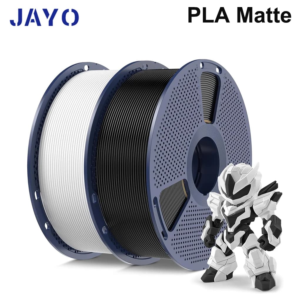 Filamento per stampante 3D JAYO PLA opaco 5KG/10KG Nero Bianco Grigio senza bolle, senza strisciature, accessori per stampante 3D