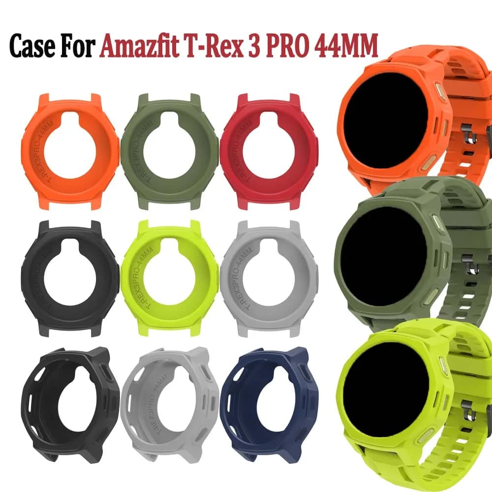 Smartwatch Case Accessories - Fashionable Silicone Casual Watch Case - Antique Protective Case - For Amazfit T-Rex 3pro 44mm