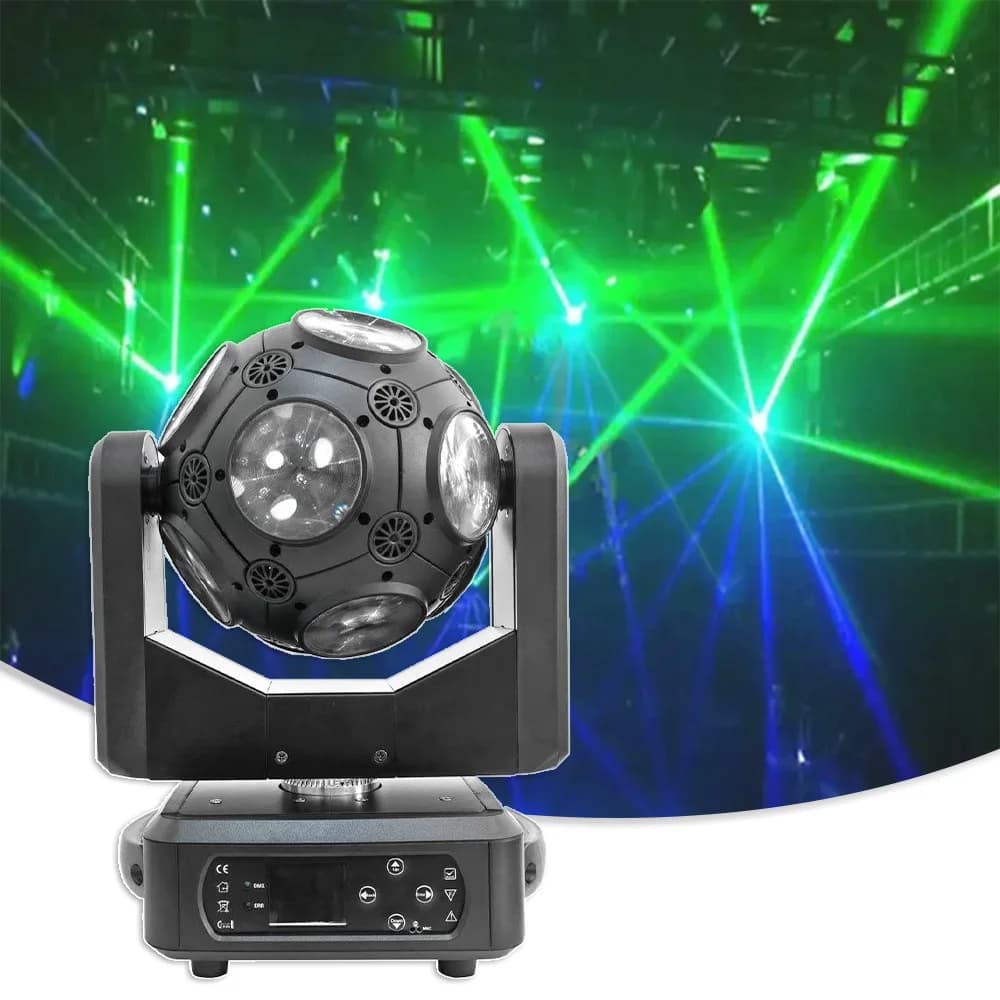 YUER LED 12x20w RGBW Fascio Lente Stroboscopica Testa Mobile DMX Musica Controllo Separato Scansione Proiettore Party Show Wash Bar Dj Discoteca