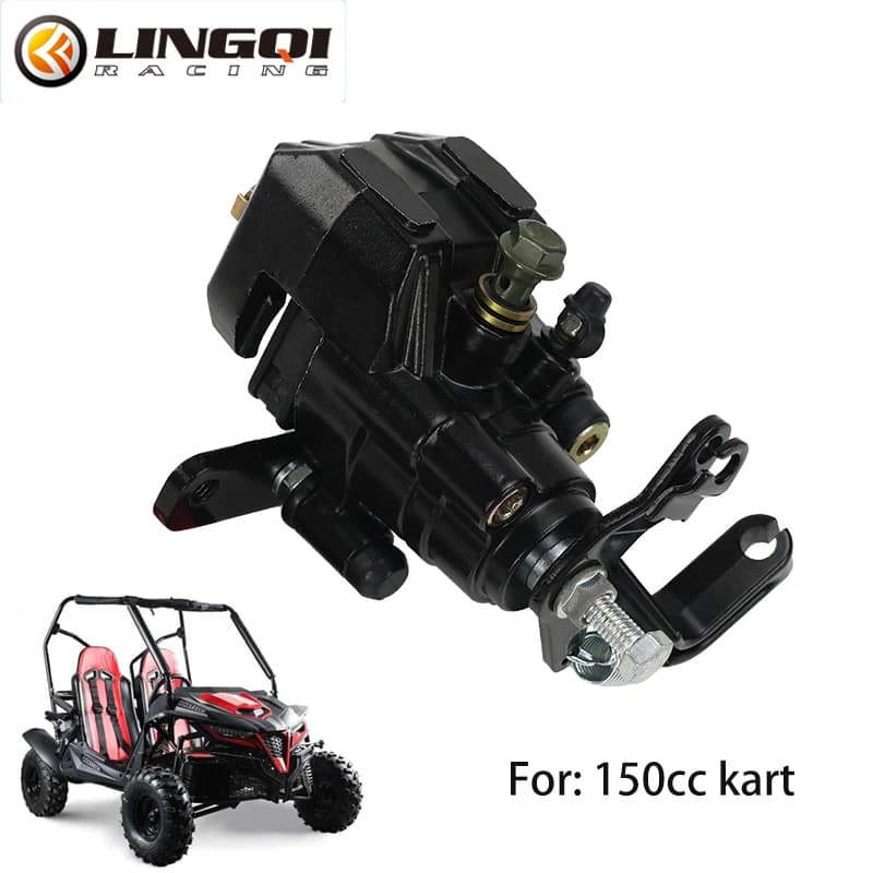LINGQI RACING moto idraulica posteriore sinistra pinza freno pompa inferiore per ATV Beach Bikes Go Kart Dirt Pit Bike Off Road