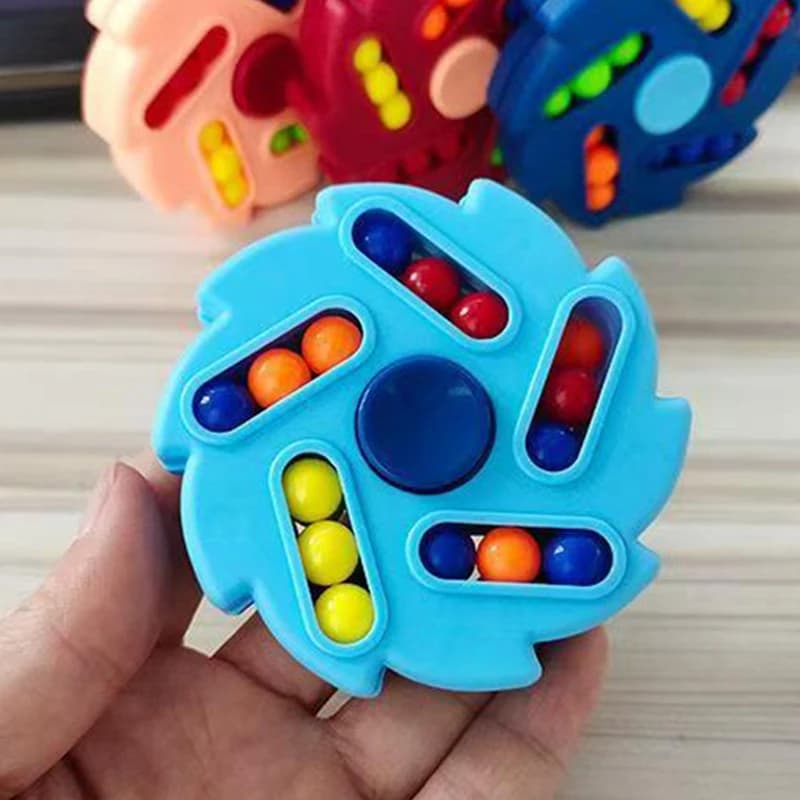 2 pezzi di fagioli rotanti magici puzzle cubo spinner roba economica giocattoli antistress per adolescenti bambini bomboniere regali di compleanno
