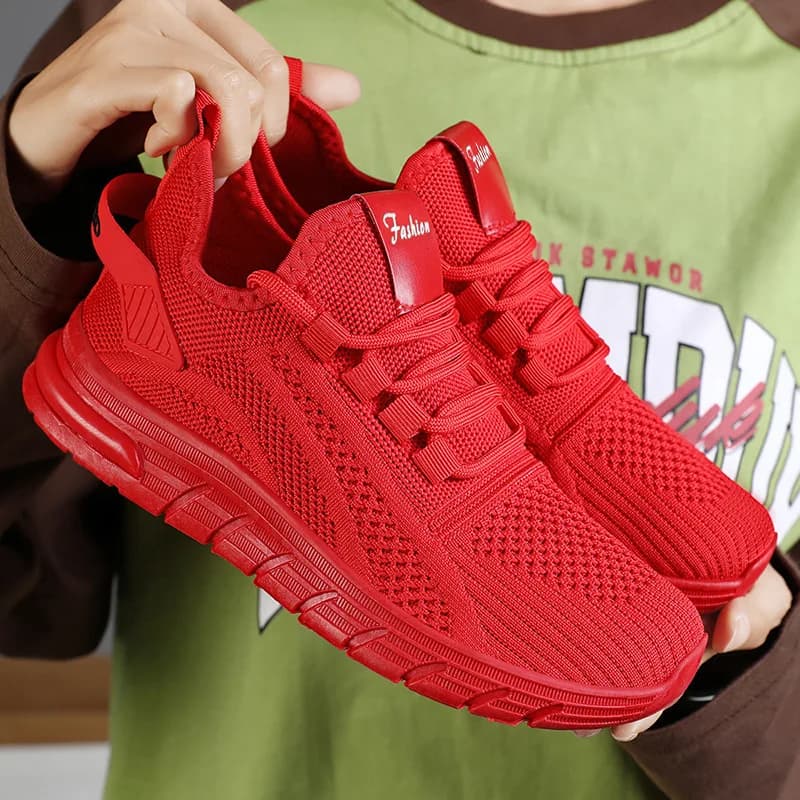 Scarpe da corsa traspiranti in maglia da donna 2025 Scarpe da ginnastica casual con piattaforma moda primaverile Scarpe sportive antiscivolo leggere da donna 1
