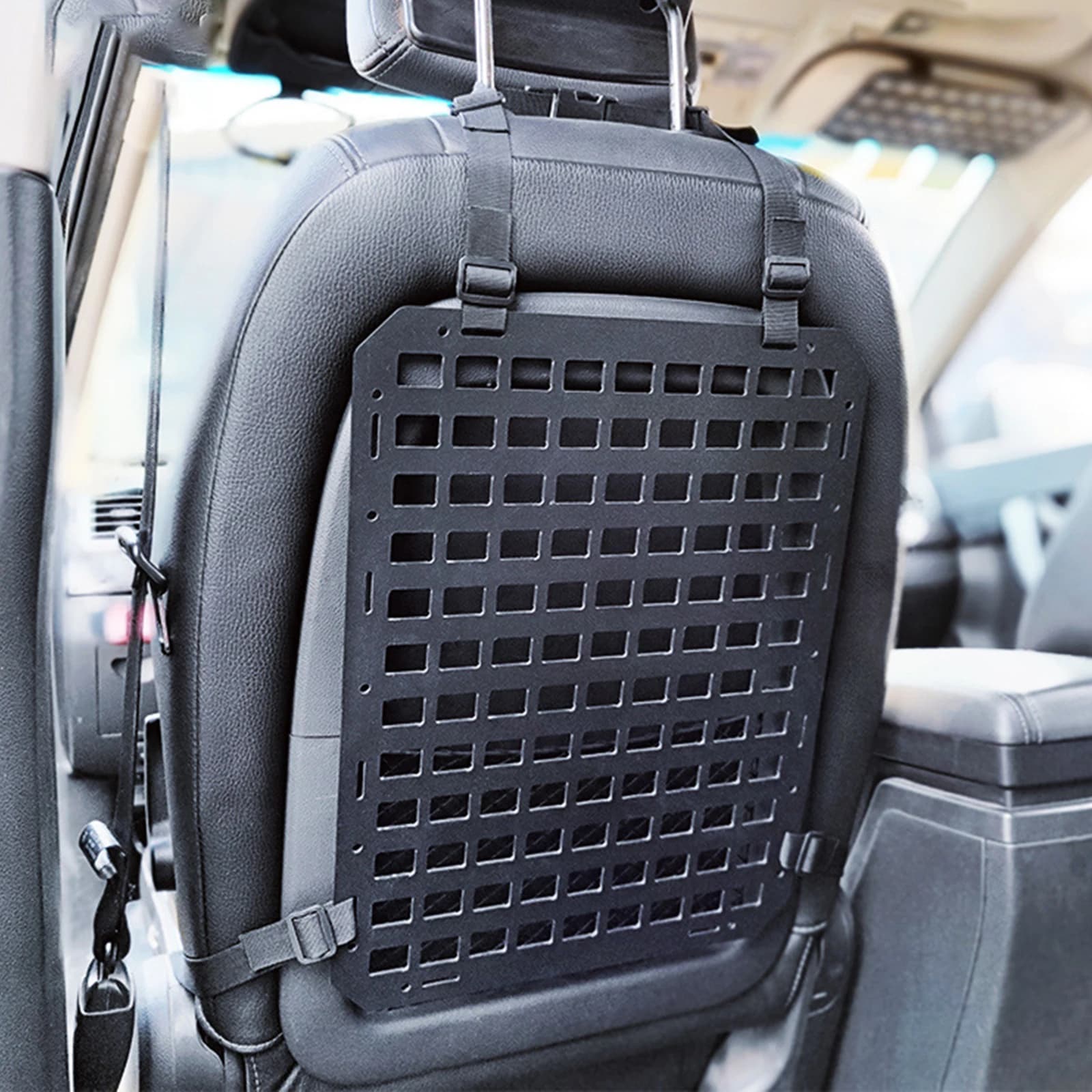 Pannello Molle rigido per veicolo, camion per auto, poggiatesta per auto, organizer per sedile, pannello in velcro, zaino, accessori tattici, supporto per ingranaggi