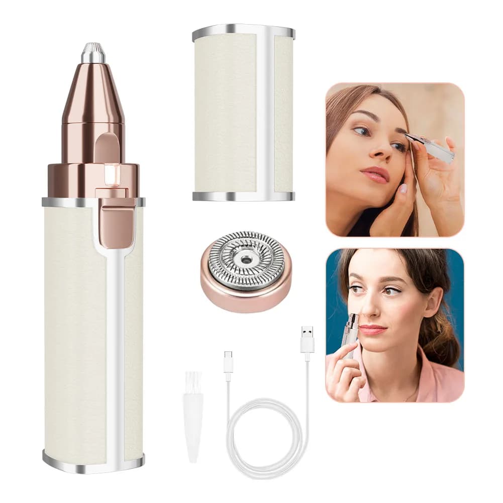 Women's Multi-functional Electric Eyebrow Shaver Portable Home USB Charging Hair Remover Lipstick Friendly