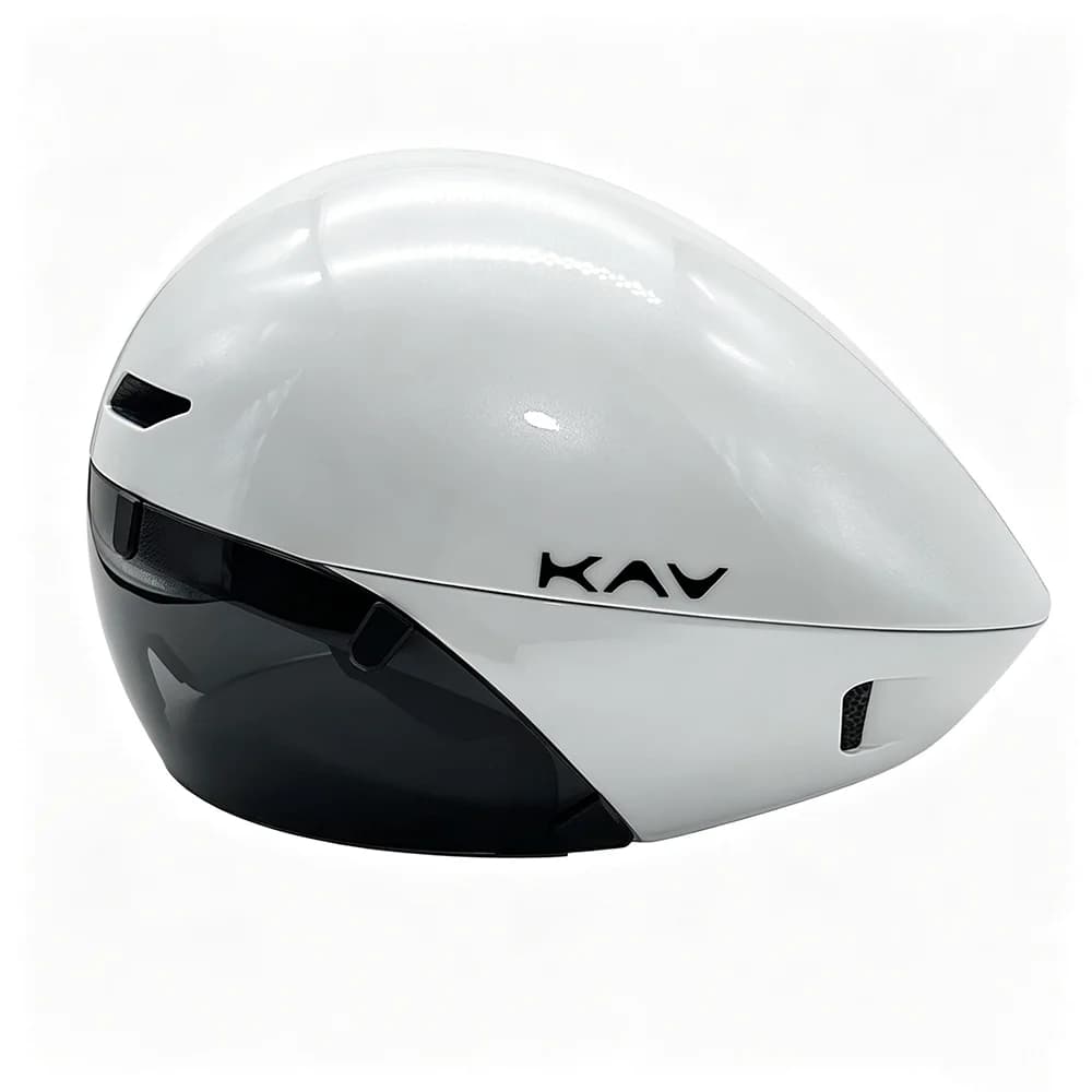 Triathlon Aero Road Bicycle Helmet, Time Trial TT Bike Helmet with Built‑in Sunglasses Visor for Racing