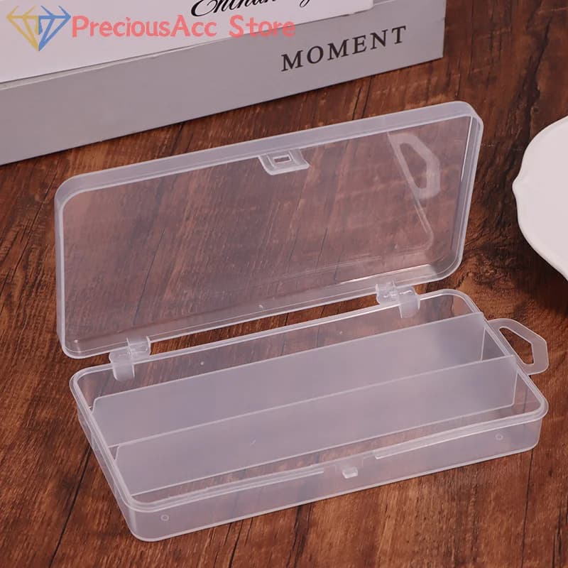 Mini box for fishing equipment with 3 compartments, plastic case, 13 cm, 17 cm, artificial bait, hook, bait, storage for fish, pencil, bait, container for organizer
