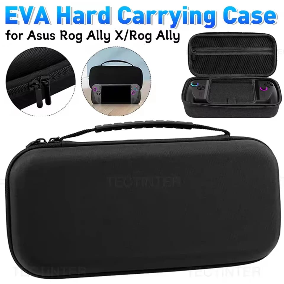 Custodia da trasporto in EVA per console ASUS ROG Xbox Ally X, borsa portaoggetti di grande capacità, guscio protettivo per accessori ROG Xbox Ally X