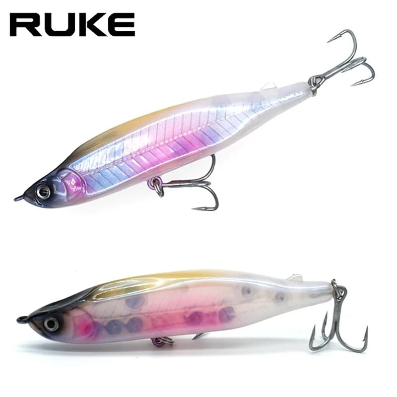 Ruke Fishing Lure Pencil Sinking 85/95mm 13.4/18.4g Bass Fishing Tackle Saltwater Lure Bait Fishing Lures Set Brasshopper Tackle