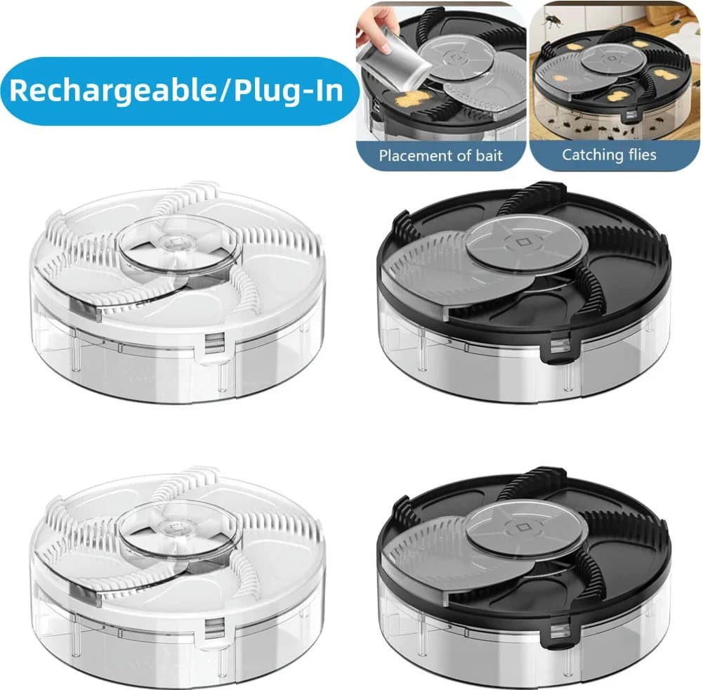 1200mAh plug-in rechargeable USB Auto Mosque Catcher Capture Physical Mosques Removable Silent Kitchen Mosque Rejects Insects